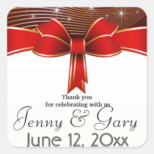 Danke Quadratischer Aufkleber