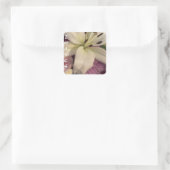 Danke Quadratischer Aufkleber (Tasche)