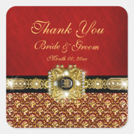 "Danke!" Quadratischer Aufkleber