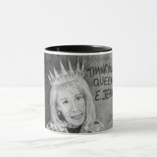 Danke, Queen E. Jean! Mug Tasse (Zentrum)