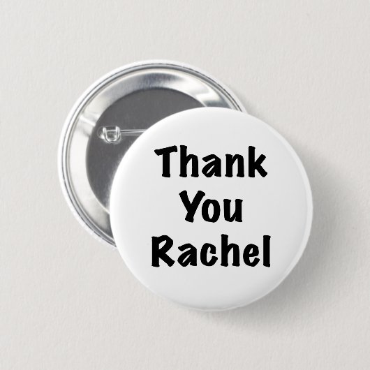 Danke Rachel Button (Vorne & Hinten)