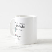 Danke Radiologe Benutzerdefinierter Name Kaffeetasse (Vorderseite Links)