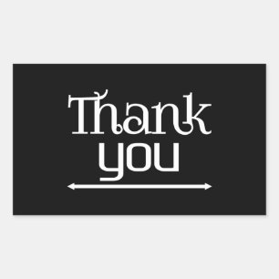 Danke  rechteckiger aufkleber