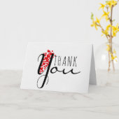 Danke, Red Hearts Card Karte (Gelbe Blume)