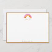 Danke Regenbogen Geburtstagsfeier Personalisiert B (Vorderseite)