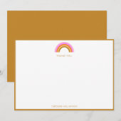 Danke Regenbogen Geburtstagsfeier Personalisiert B (Vorne/Hinten)