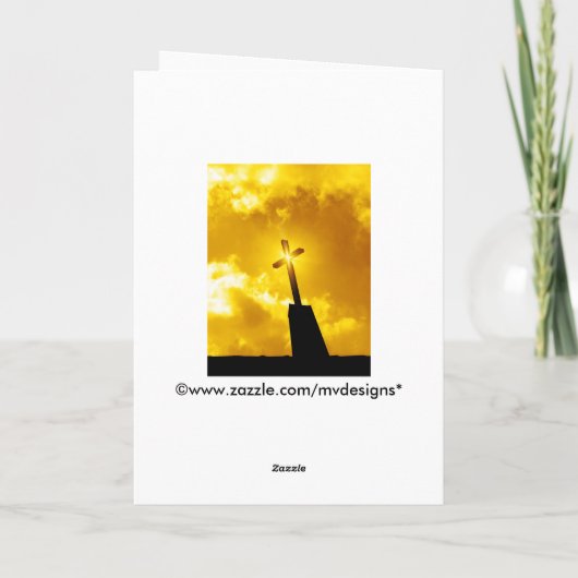 Danke religiöse Gruß-Karte (Rückseite)