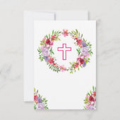 Danke religiöses Kranz-Kreuz-heilige mit (Rückseite)