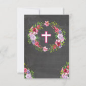 Danke religiöses Kranz-Kreuz-heilige mit (Rückseite)