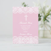 Danke religiöses Spitze-Kreuz-heilige mit (Stehend Vorderseite)