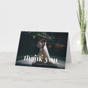 Danke Retro-Text Foto Hochzeit