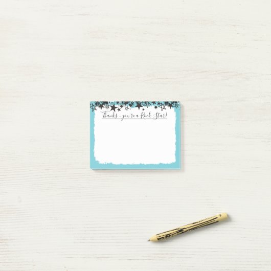 Danke Rockstarangestellt-Anerkennungspost-it Post-it Klebezettel (Auf Schreibtisch)