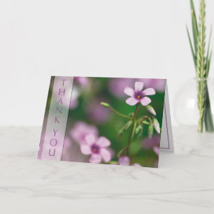 Danke - rosa hölzerner Sauerampfer-Gruß-Karte