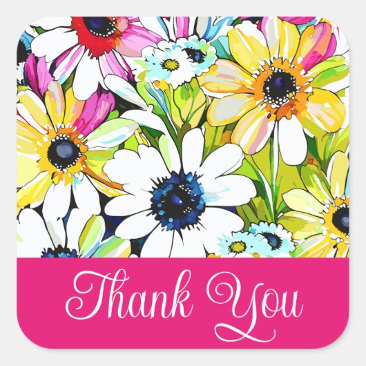 Danke, Rose Aufkleber (Vorderseite)