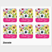 Danke, Rose Aufkleber (Blatt)