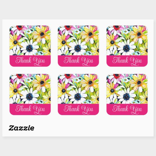 Danke, Rose Aufkleber (Blatt)