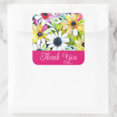 Danke, Rose Aufkleber (Tasche)