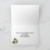 Danke, Rose für eine Tochter Dankeskarte (Innenseite)