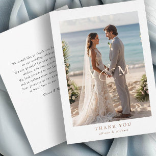 "Danke" Rose-Gold-Foil, Minimal, Luxus, Folieneinladung