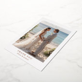 "Danke" Rose-Gold-Foil, Minimal, Luxus, Folieneinladung (Gedreht)