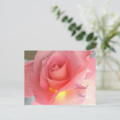 Danke Rose Postkarte (Stehend Vorderseite)