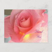 Danke Rose Postkarte (Vorderseite)