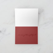 Danke! Rose (rot) Dankeskarte (Innenseite)