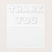 Danke, rote Faltkarte (Innenseite Aufgefaltet)