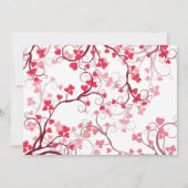 Danke, rote Herzen Dankeskarte (Rückseite)