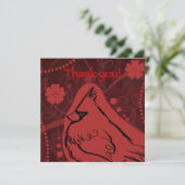 Danke roter Kardinal (Stehend Vorderseite)