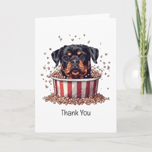 Danke Rottweiler Dog Movie Popcorn Ecket (Vorderseite)