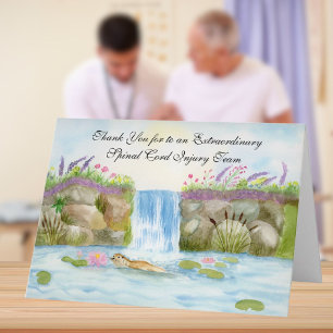 Danke Rückenmark-Team Otter-Wald-Wasserfall Karte