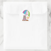 Danke Runder Aufkleber (Tasche)