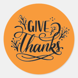 Danke Runder Aufkleber