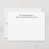 Danke Rustic Holz String Light Note Card Mitteilungskarte (Rückseite)