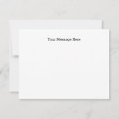 Danke Rustic Holz String Lights Note Card Boy Mitteilungskarte (Rückseite)