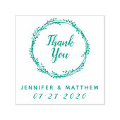 Danke | Rustikales Geschenk für die Gastgeschenk H Permastempel (Design)