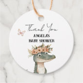 Danke Safari Boho Baby Dusche Geschenkanhänger (Vorderseite)