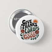 Danke sagen - Christlich Button (Vorne & Hinten)