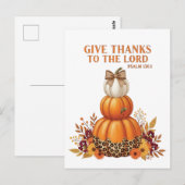 Danke sagen - Christlich Postkarte (Vorne/Hinten)