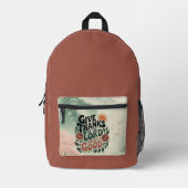 Danke sagen - Christlicher Rucksack (Vorderseite)