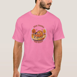 Danke sagen Hallo Herbst Vintage-Kürbis Tr T-Shirt