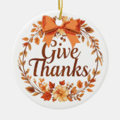 Danke sagen keramik ornament (Vorne)