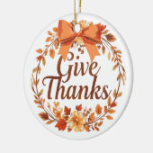 Danke sagen keramik ornament (Links)