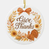 Danke sagen keramik ornament (Vorne)