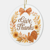 Danke sagen keramik ornament (Links)