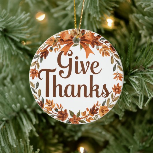 Danke sagen keramik ornament (Baum)
