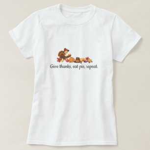 Danke sagen, Kuchen essen, wiederholen Lustiges Er T-Shirt