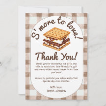 Danke sagen mit S'more To Love Brown Gingham Baby