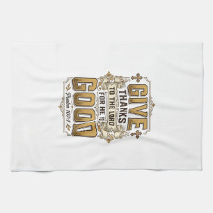 Danke sagen Psalm 107 Vintage Christliches T-Shirt Geschirrtuch